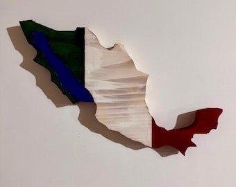 Mexican Wooden Flag | Mexico Wall Art