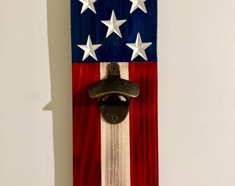 Beer Bottle Opener | Wall Mounted Bottle Opener | Cap Catcher