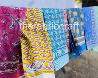 Pareo de algodón con estampado a mano: suave pareo playero de gasa