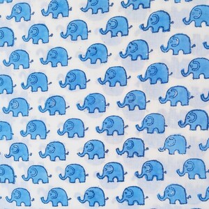 Neuer Baumwollstoff mit Tiermotiven, Elefantenmotiv, handgefertigter Stoff, Kinderbekleidung, Damenbekleidung