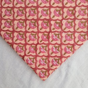 ハンドブロックプリント生地、1ヤードあたりの裁縫生地、インドの手作りソフトコットン生地、ドレスメイキング生地、キルティング生地、クラフト生地