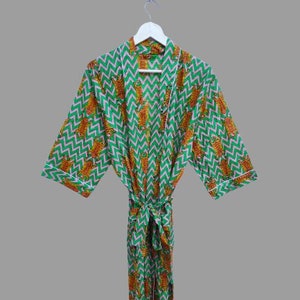 Light Weight Cotton Kimono Robe, Bridal Robe, Sleepwear, Beach Cover Up, Getting Ready Robe, Women&#39;s Clothing, Gift For Her