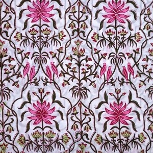 Indian Hand Block Print Fabric, Soft Cotton Fabric, Cotton Fabric By The Yard, Sewing Fabric, Dressmaking Fabric, Quilting Fabric