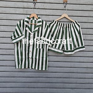 New Indian Stripe Printed Pj Shorts , Bridesmaid, Indian Hand Block Printed Pj Shorts, Loungewear, Night Suit, Women&#39;s Clothing