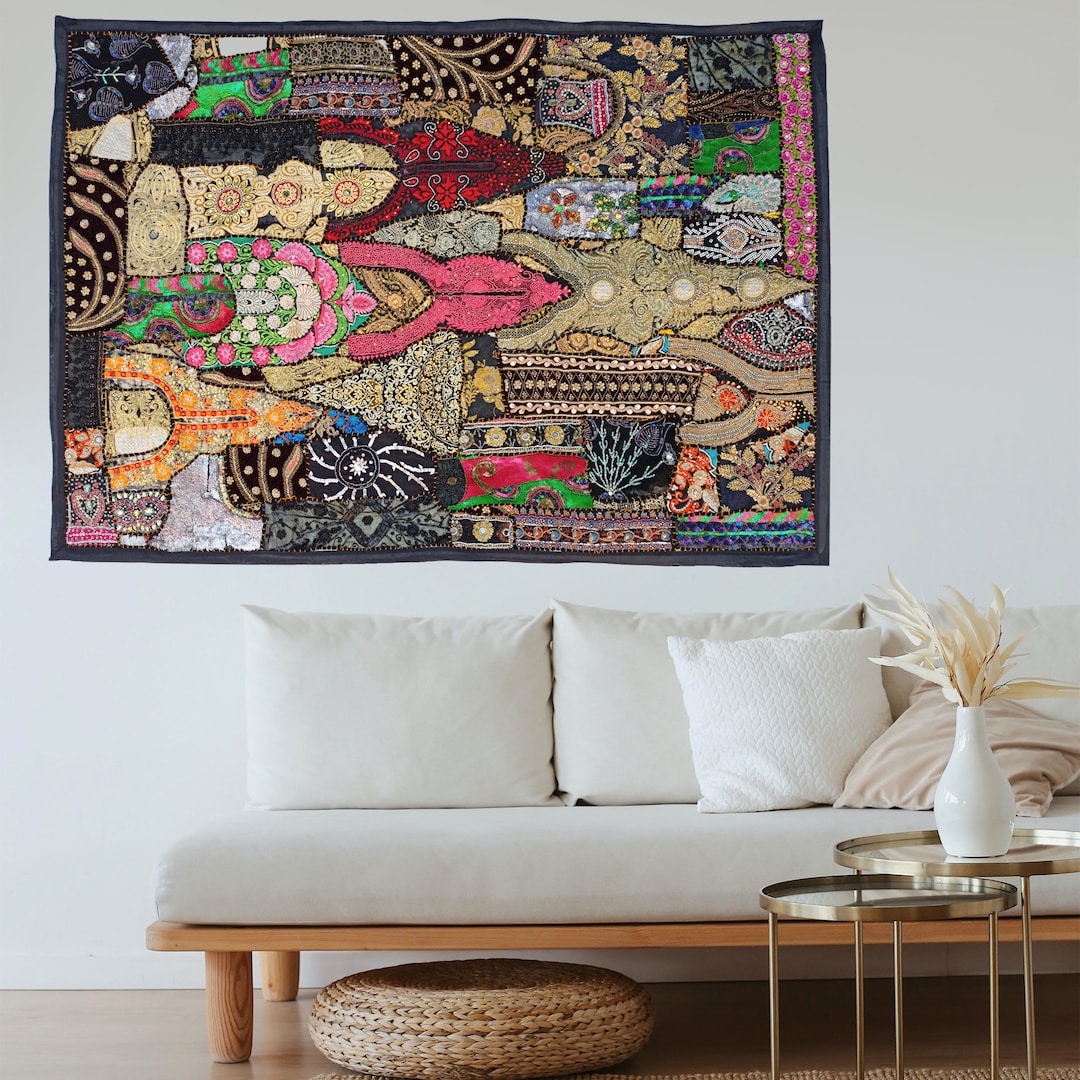 vintage tapestry 街 Amazon.com: Loccor Mexico Old Town Street Tapestry Colorful