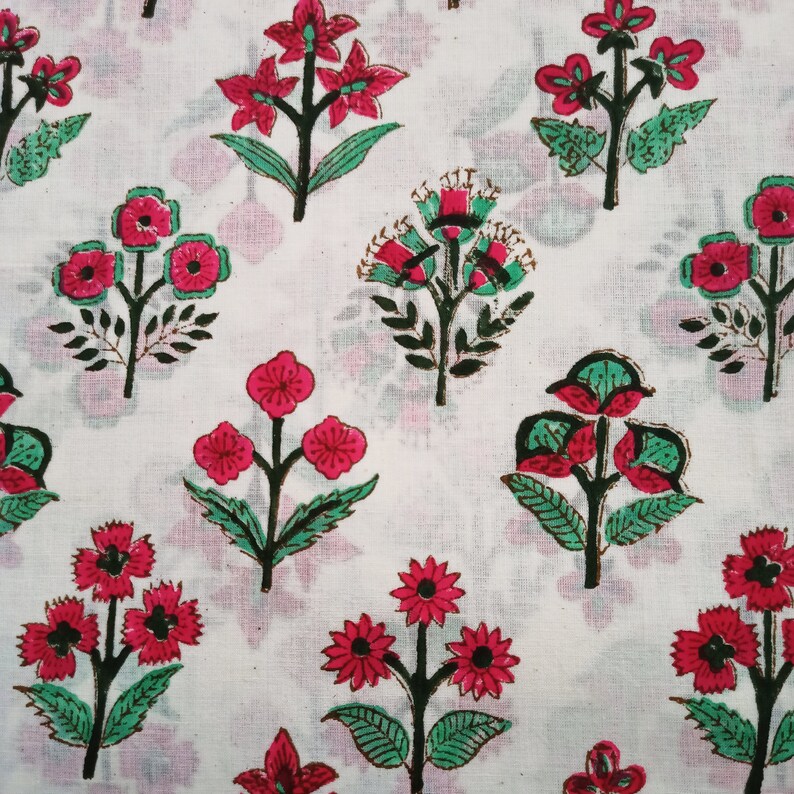 large floral muslin