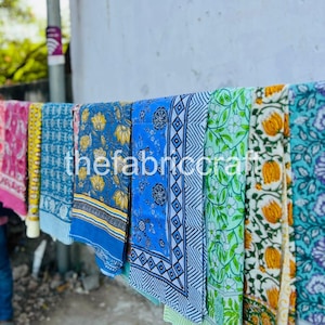 Handmade Indian Block Print Voile Sarong: Beach Cover-Up Scarf