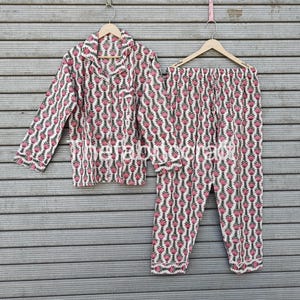 Handmade Floral Print Pj Set, Birthday Gift, Bridesmaid Gifts, Bachelorette Party, Bridesmaid Proposal, Bridesmaid Gift, Christmas Pajamas