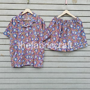 Cotton Bridesmaid Pajama Short Set: Bridal Party Gift