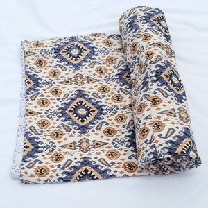 Kantha Quilt, Baumwolldecke, Kantha Tagesdecke, handgemachte Kantha Quilt, Kantha Decke, Vintage Quilt
