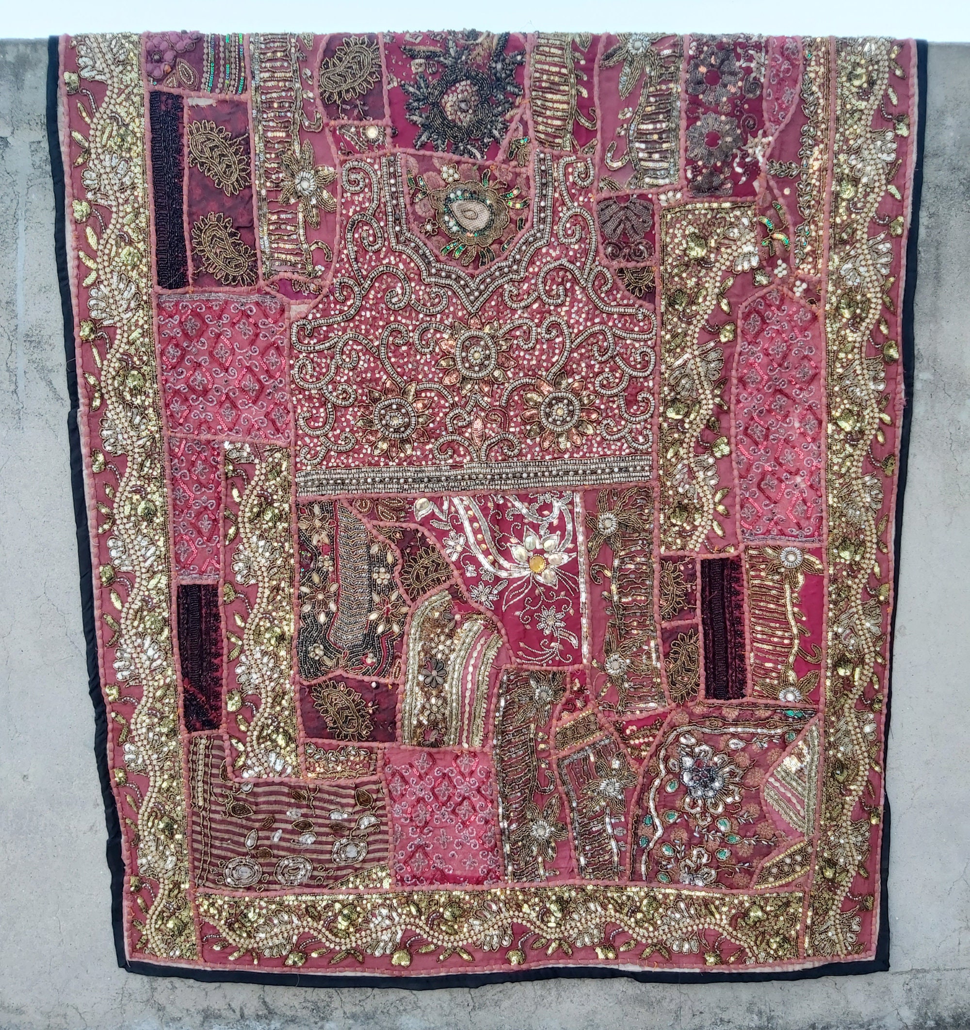 Indian Wall Hanging Tapestry Handmade Wall Hanging Hand Work Etsy
