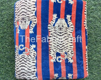 Handmade Velvet Fabric, Tiger Print Fabric, Sewing Fabric, Upholstery Fabric, Dressmaking Fabric, Home Decor Fabric, Fashion Fabric