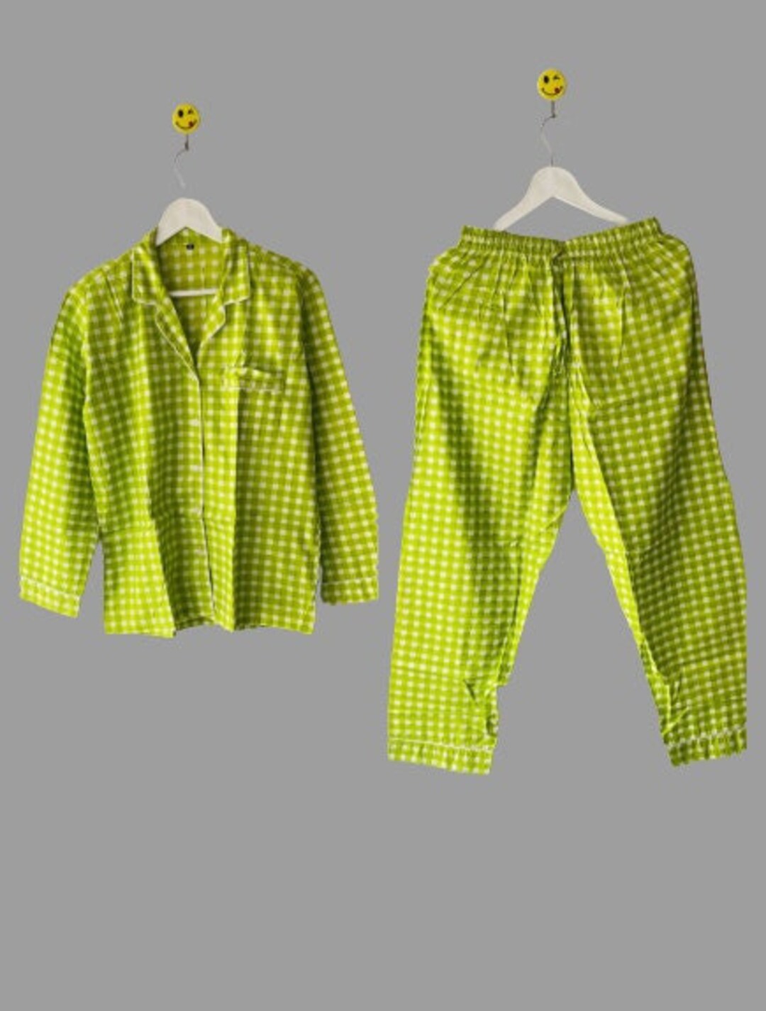 Cotton Night Suit Pajama Set- Brown & Black