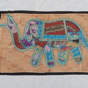 Vintage Elephant Print Tapestry: Bohemian Indian Wall Hanging