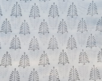 Hand Block Print Cotton Fabric, Indian Sewing Fabric By The Yard