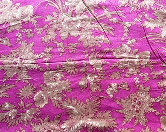 Floral Print Cotton Fabric, Soft Indian Fabric By The Yard