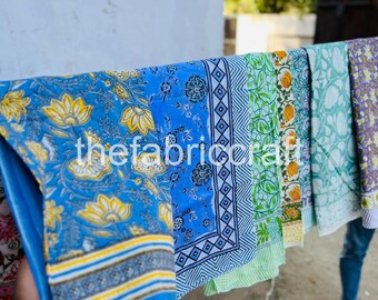 Hand Block Print Cotton Sarong: Indian Beach Cover Up