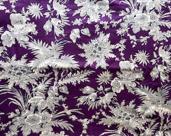 Floral Print 100% Cotton Fabric, India Hand Printed Fabric By The Yard, Block Print Fabric, Sewing & Quilting Fabric, Dressmaking Fabric