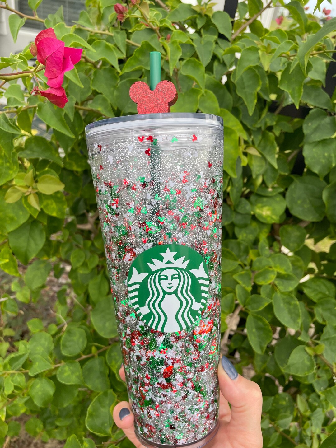 Disney Christmas Lights Inspired Mickey Mouse Starbucks Winter Etsy