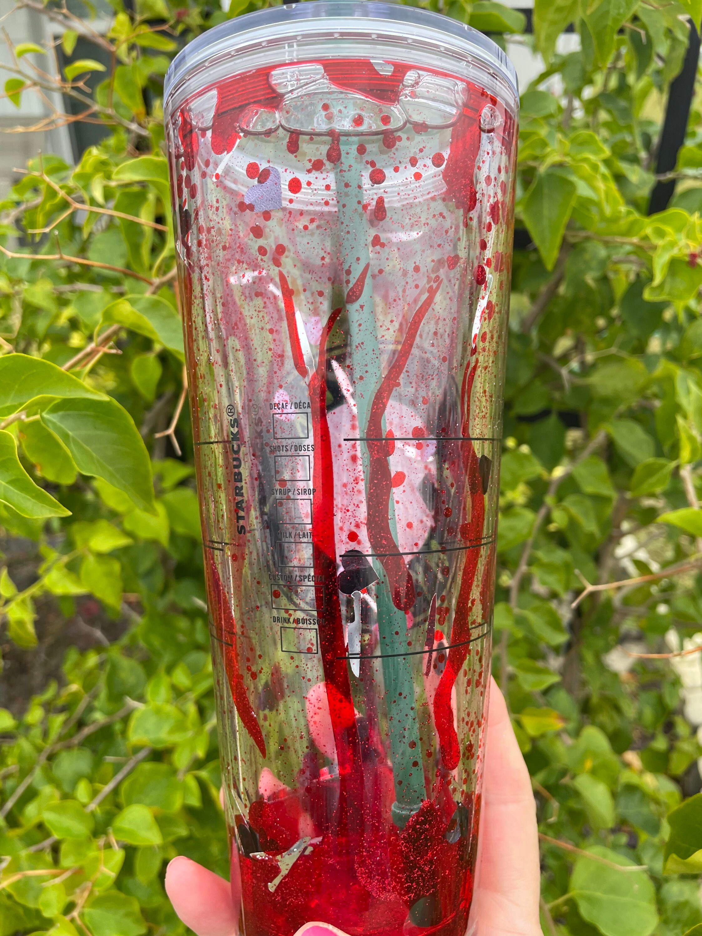 Horror Knives Oozing Snow Globe Tumbler – The Crafting Coder