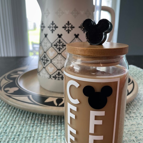 Mickey Disney Icon  Coffee Cocktail Beer Soda Can Glass Cup WDW 50th Great Gift 16oz or 20 0oz