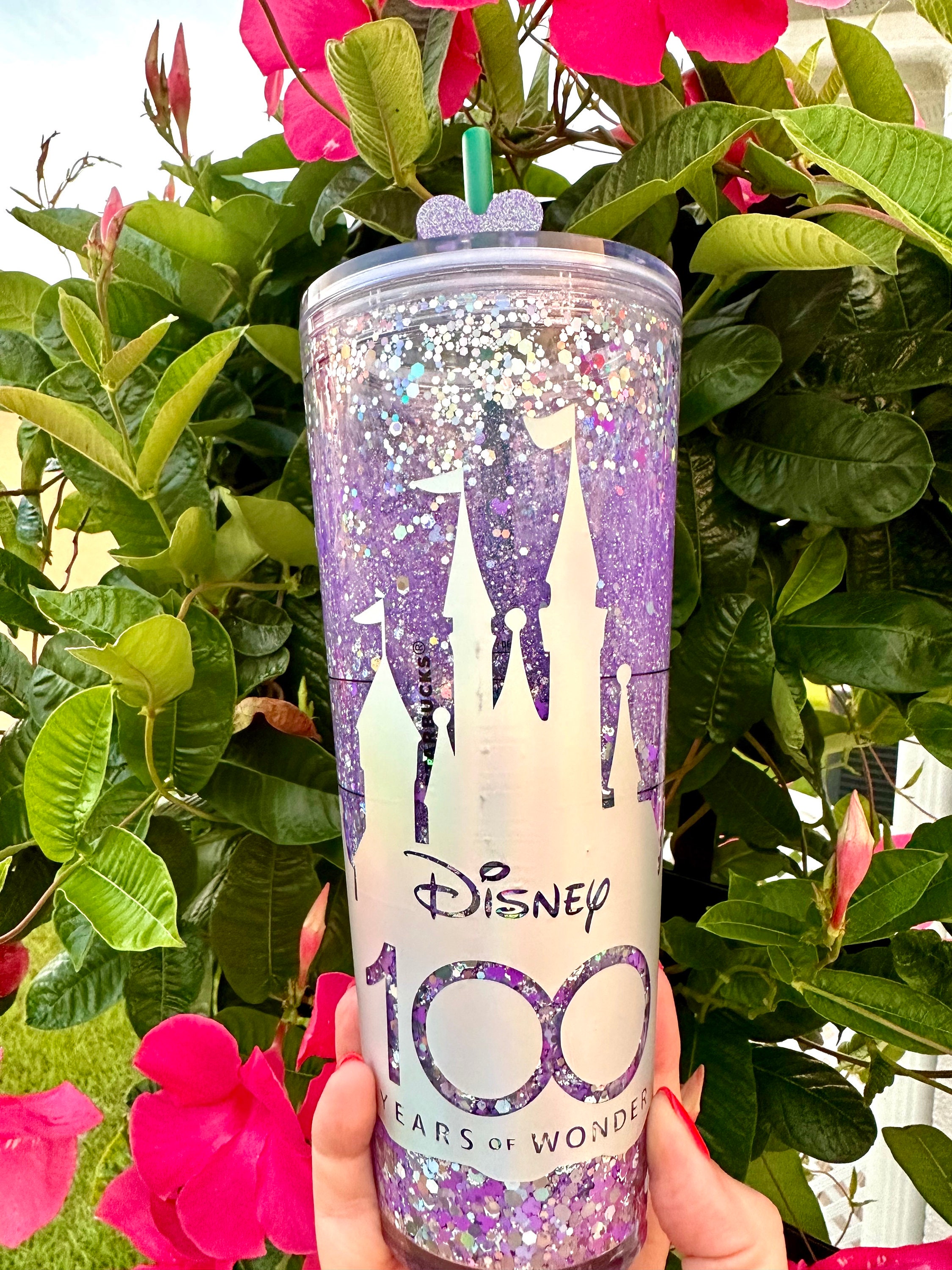 Straw Toppers 3D for Tumblers with Lids & Straws Handmade Disney Inspired