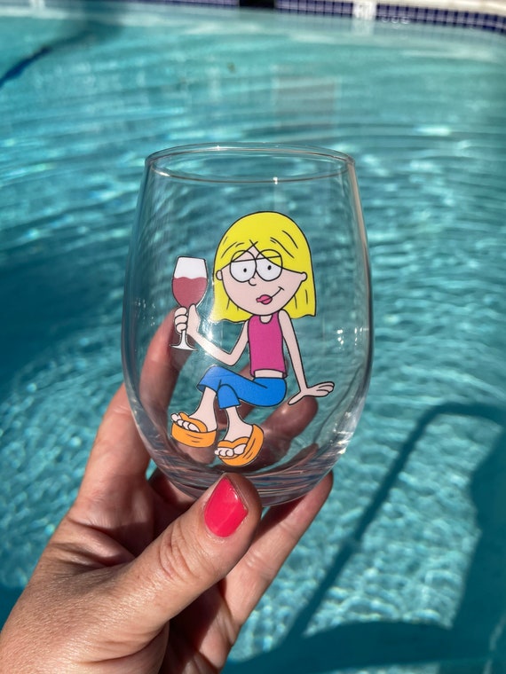 Lizzie McGuire Personalized Stemless Wine Glass