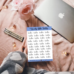 Woordjes Nederlands werken stickers script plannen planner Journal plakken decoreren memory planning agenda woordjes woorden letters icons