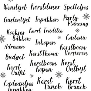 Woolly the Sheep, Sticker, Kerst, Planer, Woordjes, lijstjes maken, Wunschliste, To Do Liste, plannen maken, nog te doen voor kerst, Journal