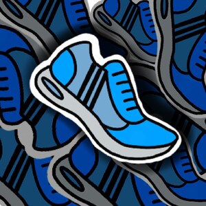Woolly the Sheep, Autocollant, gymnase, étapes, sport, sporten, nieuwe voornemens, gezondheid, cardio, santé, gewichten, loopband, stappen