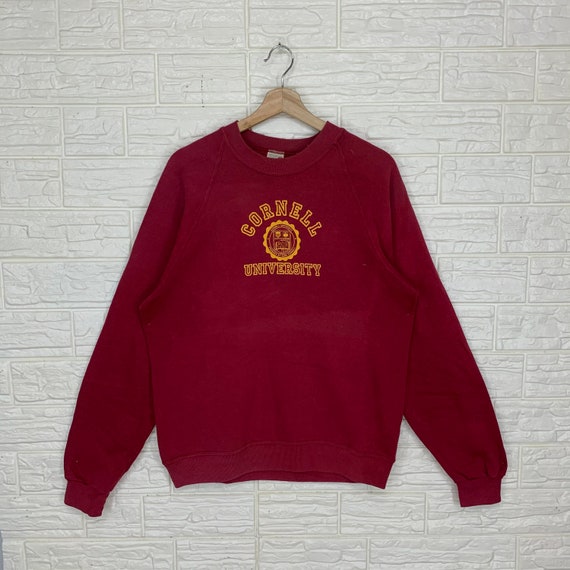 Vintage Cornell University Sweatshirt Crewneck Pul