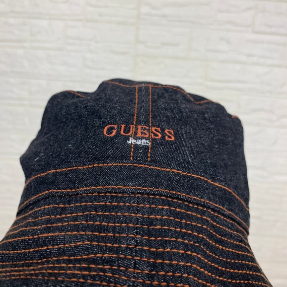 Vintage Guess Bucket Hat Denim Hats Workwear Style