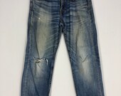 Vintage Distressed Levi 39 s Stone Wash Jean Ripped Jean Acid Wash Casual Style Pant Size 34