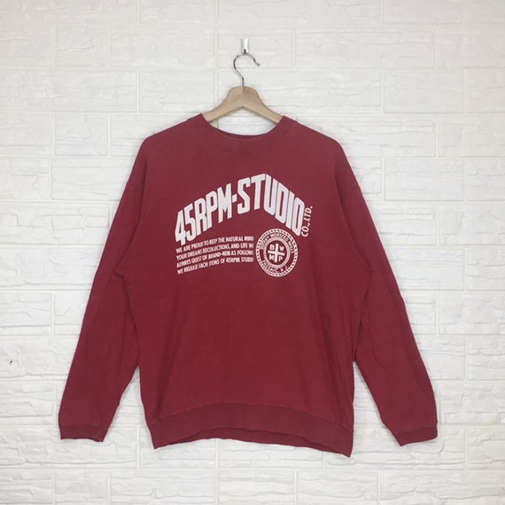 Vintage 45RPM STUDIO Longsleeve T Shirt Xl Size