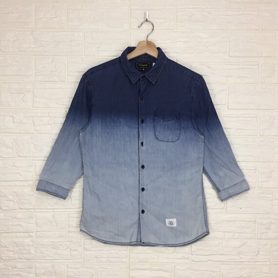 Vintage Vanquish Denim Button Down Medium Size