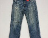 Vintage Distressed Levi 39 s Stone Wash Jean Levi 39 s Ripped Denim Casual Style Blue Levi 39 s Pant Size 33