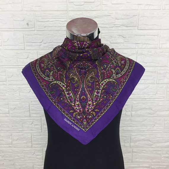 Authentic Hardy Amies Silk Scarf (30”x30”)