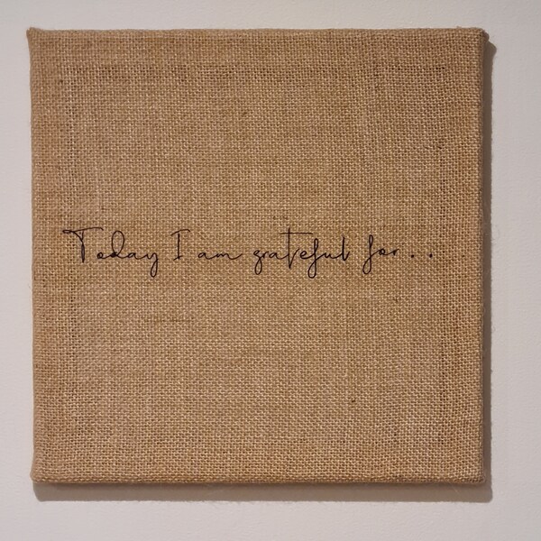 Burlap Canvas Art Etsy