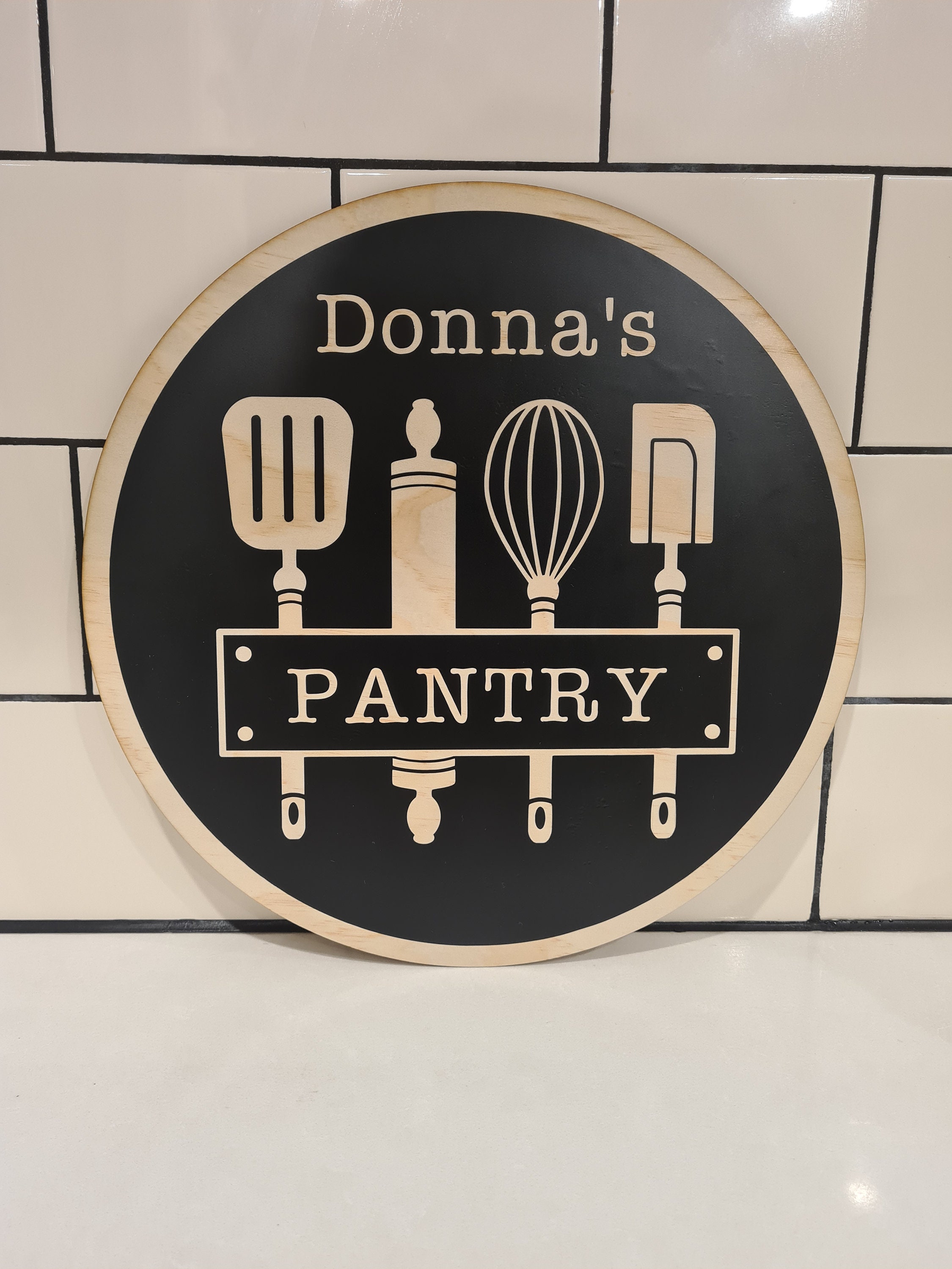 Personalised Wooden Pantry Sign / Kitchen Sign / Custom Made Etsy