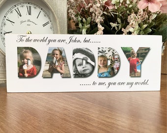 Personalised Photo Block 11x4" Wooden Picture Any Image Family Memories Keepsake Birthday Anniversary Christmas Gift Custom Handmade Plaque