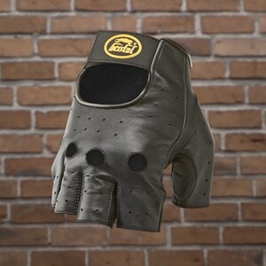 9093 Unisex Leather Fingerless Riding Glove