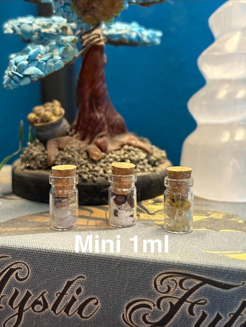 Custom Dry Herb Spell Jar: Crystals, Herbs, and Flowers image 5