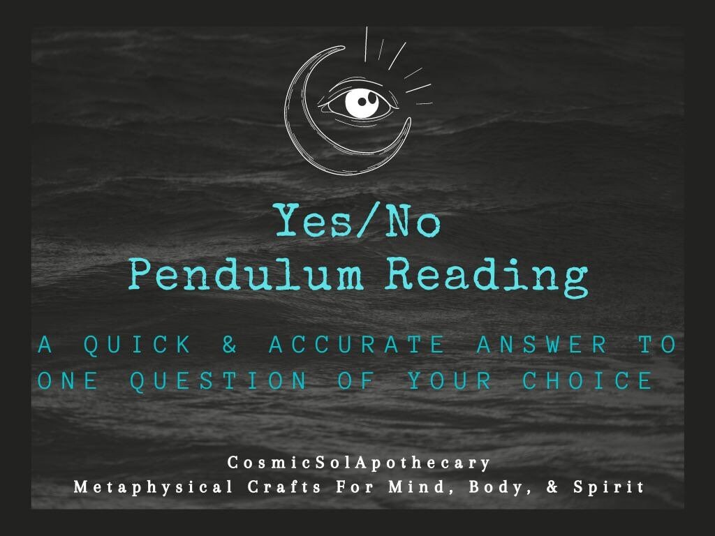 Immediate Pendulum Reading, Yes/No Pendulum Answers, Psychic Reading,…