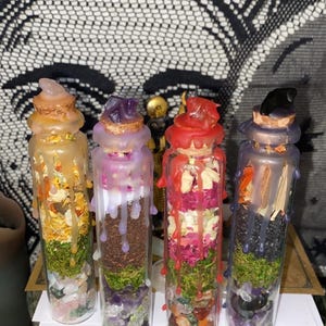 Custom Dry Herb Spell Jar: Crystals, Herbs, and Flowers image 15