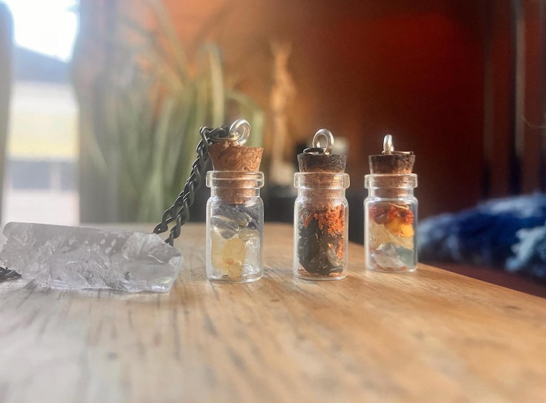 Custom Dry Herb Spell Jar: Crystals, Herbs, and Flowers image 12