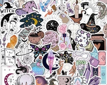 Witchcraft Stickers: Mystical, Spiritual, Spooky Decals
