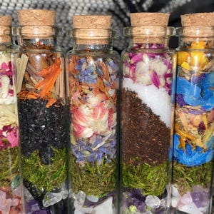 Custom Dry Herb Spell Jar: Crystals, Herbs, and Flowers image 18