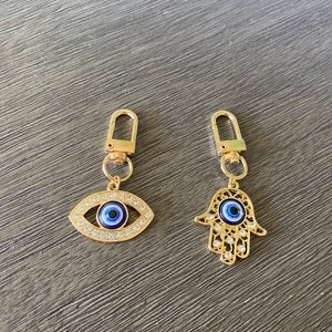 Evil Eye Keychain, Hamsa Keychain, Evil Eye Charm, Evil Eye Protection, Protection Keychain, Hamsa Protection, Hamsa Evil Eye