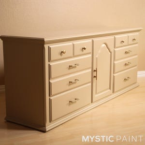 SOLD** Beige 9-Drawer Traditional Style Dresser, Buffet, Side-Board, Vintage Dresser, Modern Furniture, Cream/Gold, FREE SHIPPING!!!