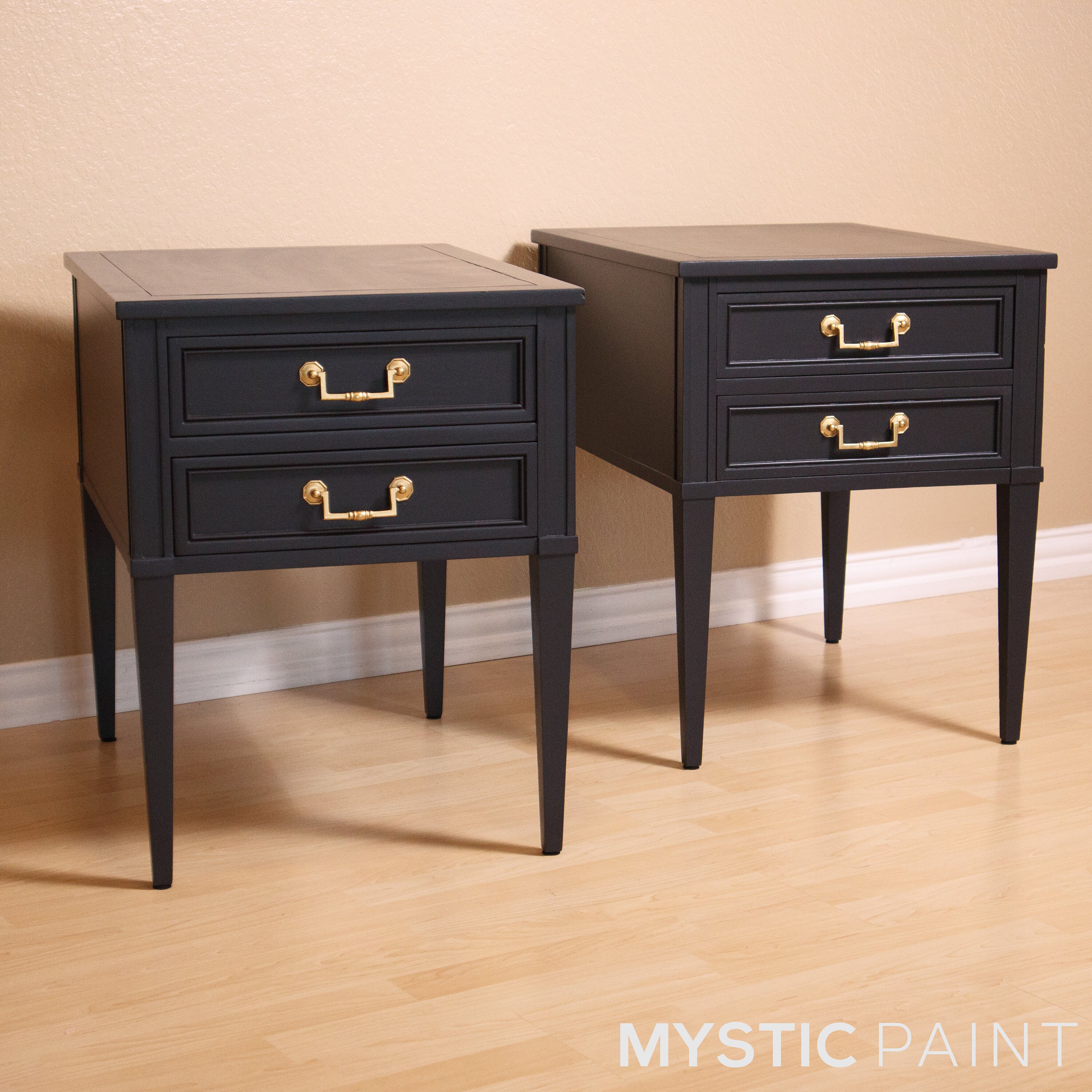 Black victorian nightstand discount